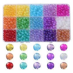 750Pcs 15 Colors Baking Painted Glass Beads Strands, Imitation Opalite, Round, Mixed Color, 6mm, Hole: 1.3~1.6mm, about 50pcs/color(DGLA-YW0001-09)