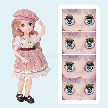 Nbeads 50 Pairs 4D ABS Doll Craft Cartoon Movable Eye(DIY-NB0006-33)-4
