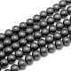 Frosted Non-magnetic Synthetic Hematite Round Bead Strands(X-G-J344-8mm)-1