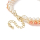 Glass Imitation Pearl & Bicone Beaded Bracelets(BJEW-MZ00035-01)-3