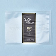 OPP Cellophane Transparent Bags, with Printed Label & Words, for Packaging Tea, Available for Bag Heat Sealer, Rectangle, Black, 10.5x14x0.02cm(PE-K001-04)