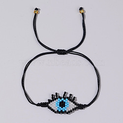 Vintage Ethnic Style Beaded Eyelash Eye Bracelet for Women's Bestie Gift(XM9933-2)