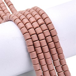 Polymer Clay Bead Strands, Column, BurlyWood, 5~7x6mm, Hole: 1.5~2mm, about 61~69pcs/strand, 15.74 inch(CLAY-T001-C19)