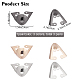 6Pcs 3 Colors Alloy Shoes Creases Protector(FIND-GF0002-50)-2