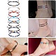 14Pcs 14 Style Glass Seed & 303 Stainless Steel Braided Bead Bracelets and Anklets Set(SJEW-SW00003-07)-3