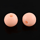 Couleur ronde solide perles acryliques opaques(SACR-S037-M02-D)-2