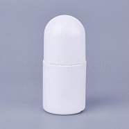 30ml PE Plastic Essential Oil Empty Roller Ball Bottles, with Screw Lid, White, 3.9x8.45cm, Capacity: 30ml(1.01 fl. oz)(X-MRMJ-WH0046-B01-30ml)
