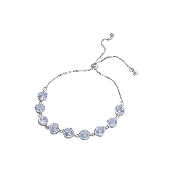 Light luxury and niche design, crystal zircon bracelet with a female pull-out style that can be adjusted, exquisite and super sparkling bracelet bracelet