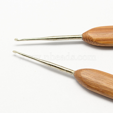 Bamboo Handle Iron Crochet Hook Needles(TOOL-R034-1.5mm)-2