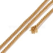 Cotton Cord, Braided Rope, with Paper Reel, for Wall Hanging, Crafts, Gift Wrapping, Goldenrod, 1.2mm, about 27.34 Yards(25m)/Roll(OCOR-E027-01B-05)