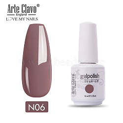 15ml Special Nail Gel, for Nail Art Stamping Print, Varnish Manicure Starter Kit, Rosy Brown, Bottle: 34x80mm(MRMJ-P006-F006)