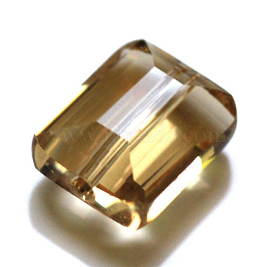 12mm Gold Rectangle Glass Beads