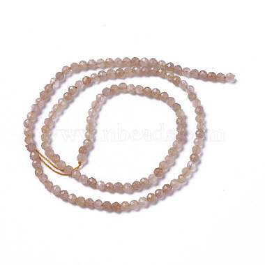 Natural Sunstone Beads Strands(G-F596-42-2mm)-2