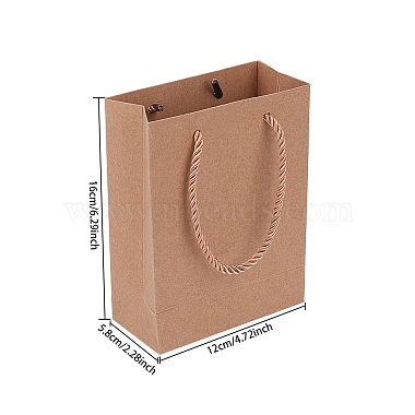 Sacs en papier kraft sacs à provisions cadeaux(ABAG-E002-09C)-2