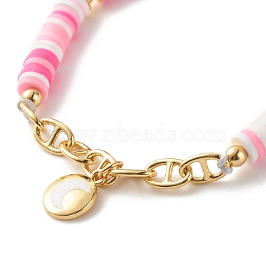 Handgefertigtes Armband aus geflochtenen Perlen aus Fimo(BJEW-JB07407-01)-4