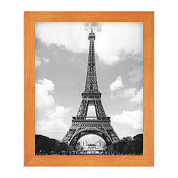Wood Picture Frame, for Wall Hanging and Tabletop Display, Rectangle, Sandy Brown, 284x235x21mm, Inner Diameter: 243x193mm, Hole: 7.7x5mm(DJEW-WH0050-08E)