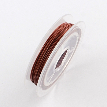 Tiger Tail Wire, Nylon-coated Stainless Steel, Indian Red, 0.38mm, about 32.8 Feet(10m)/roll