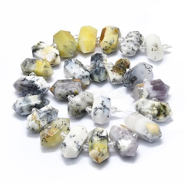 Blanc naturel opale africain perles brins(G-F715-037)-2