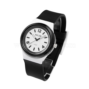Детские 304 силиконовые кварцевые наручные часы из нержавеющей стали(WACH-N016-07)-2