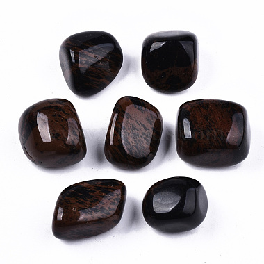 cuentas de obsidiana de caoba natural(G-N332-003)-2