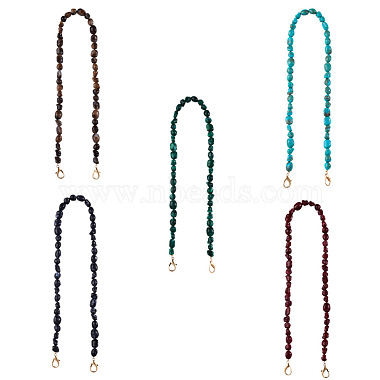 Givenny-EU 5Pcs 5 Colors Acrylic Beads Bag Strap(FIND-GN0001-07)-2
