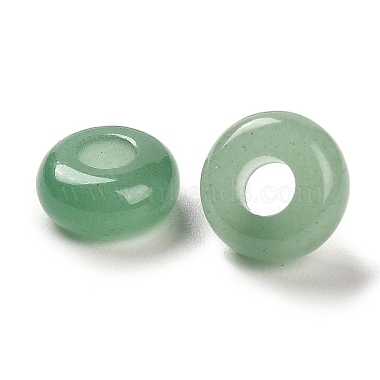 Natural Green Aventurine European Beads(G-R488-02C)-3