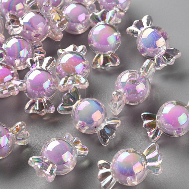 Violet Candy Acrylic Beads