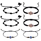 6Pcs 3 Style Adjustable Nylon Threads Braided Bracelets(BJEW-SZ0001-57)-1