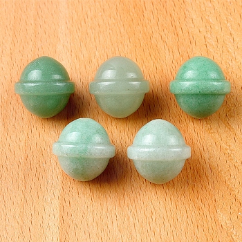 Natural Green Aventurine Carved Healing Universe Stone, Reiki Energy Stone Display Decorations, for Home Feng Shui Ornament, 20mm