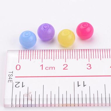 Mixed Color Imitation Jelly Acrylic Round Beads(X-JACR-R001-8mm-M)-4