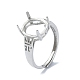 Adjustable 925 Sterling Silver Ring Components(STER-K179-16P)-1
