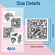 4Pcs 4 Styles PVC Stamp(DIY-WH0487-0077)-8