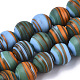 Handmade Frosted Lampwork Beads Strands(LAMP-T007-07E)-1