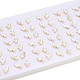 aretes de perlas y corazón de concha blanca natural(PEAR-N020-05P)-5