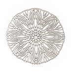 Rack Plating Brass Filigree Pendants, Long-Lasting Plated, Flat Round with Flower, Platinum, 30x0.3mm, Hole: 1.2mm(KKC-T001-18P)