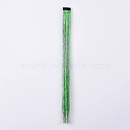 Fashion Women's Hair Accessories, with PET & Braid Nylon Metallic Cord Hair Wigs, Green, 500x35mm(PHAR-I006-A16)