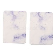 Paper Earring Display Cards, Rectangle with Marble Pattern, Medium Slate Blue, 7.2x5.1x0.04cm, 100pcs/bag(CDIS-I002-B09)