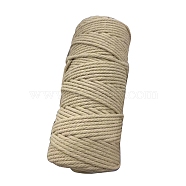 Cotton String Threads for Crafts Knitting Making, PeachPuff, 3mm, about 109.36 Yards(100m)/Roll(KNIT-PW0001-01-27)