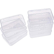Plastic Bead Containers, Cuboid, Clear, 9.4x6.4x2.6cm, 12pcs, Carton: 20x15x10cm(CON-BC0004-12C)