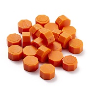 Sealing Wax Particles, for Retro Seal Stamp, Octagon, Dark Orange, 0.85x0.85x0.5cm about 1550pcs/500g(DIY-B003-18)