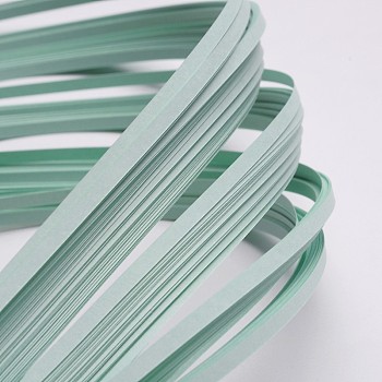 Quilling Paper Strips, Pale Turquoise, 390x3mm, about 120strips/bag
