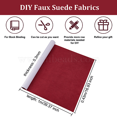 1 Sheet DIY Faux Suede Fabrics(DIY-OC0011-36C)-2