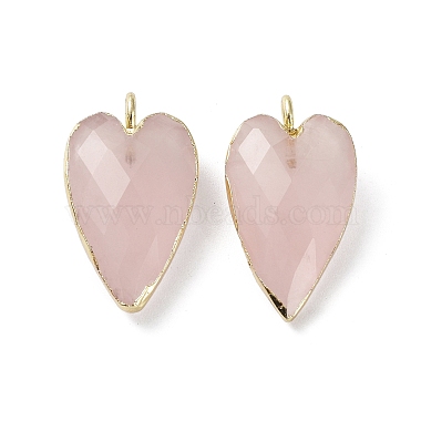 Natural Rose Quartz Pendants(G-G012-12G-02)-2