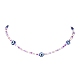 3Pcs 3 Color Resin Evil Eye & Glass Beaded Necklaces Set(NJEW-JN04353)-5