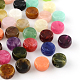 Flat Round Imitation Gemstone Acrylic Beads(OACR-R050-M)-1
