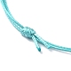 Fabrication de bracelets réglables et écologiques en cordon de polyester ciré coréen(AJEW-JB01195-01)-3