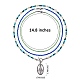 Oval with Virgin Mary Pendant Necklaces(NJEW-SW00006-01)-4