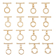 16Pcs 8 Styles Rack Plating Brass Toggle Clasps(KK-AR0002-58)-1