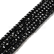 Natural Black Spinel Beads Strands, Faceted, Cube, 2.5x2.5x2.5mm, Hole: 0.7mm, about 170pcs/strand, 15.35''(39cm)(G-D467-A04-02)