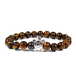 Natural Tiger Eye Stretch Bracelets, Turtle(TY1560-3)